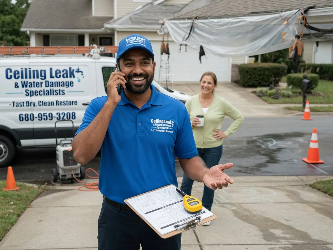 Ceiling Leak Cleanup Merrillville, IN FAQs